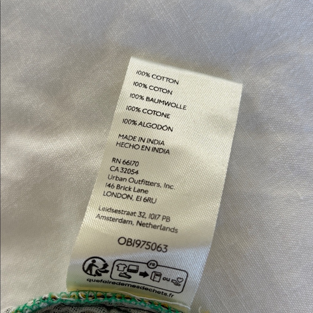Free People We The‎ Free Cardiff Oversized Gauze Shirt Green Plaid Women’s XS - Picture 9 of 16